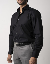 Castello d'Oro Black Shirt 100%Cotton thumbnail 1